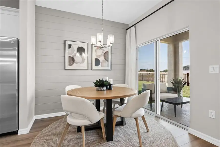 Furnished interior view inside a new home in River Oaks, Locust Grove (Image 3).