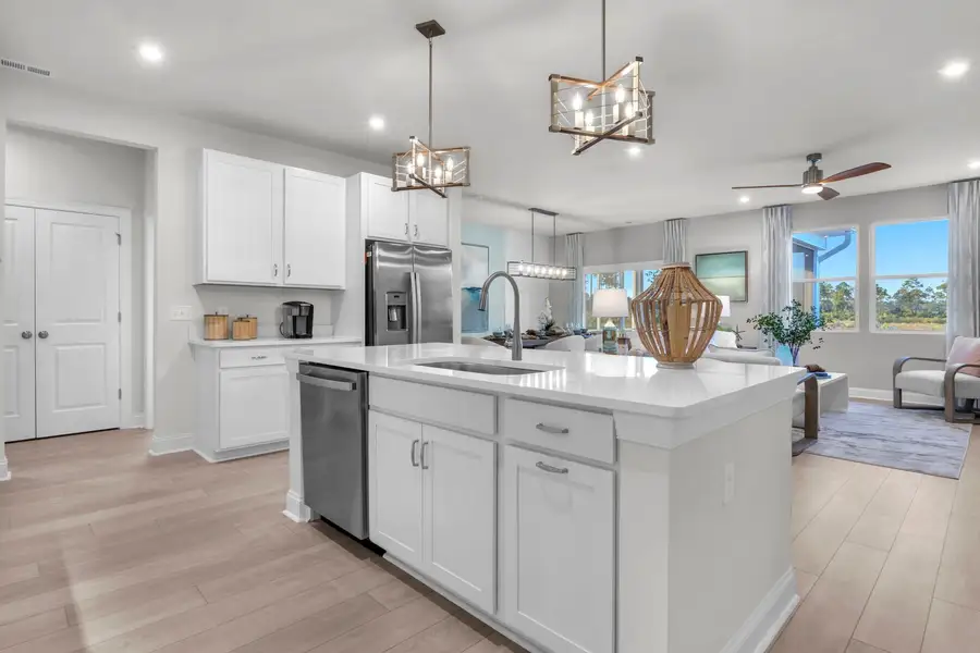 Furnished interior view inside a new home in The Beacon at Old Peachtree Single Family Homes, Lawrenceville (Image 311).