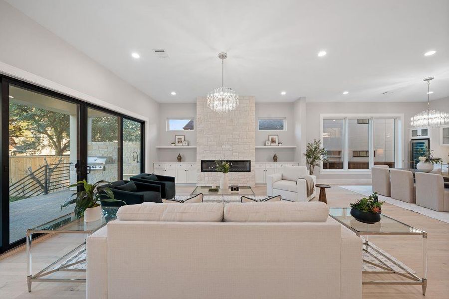 Furnished interior view inside a new home in , Houston (Image 16).