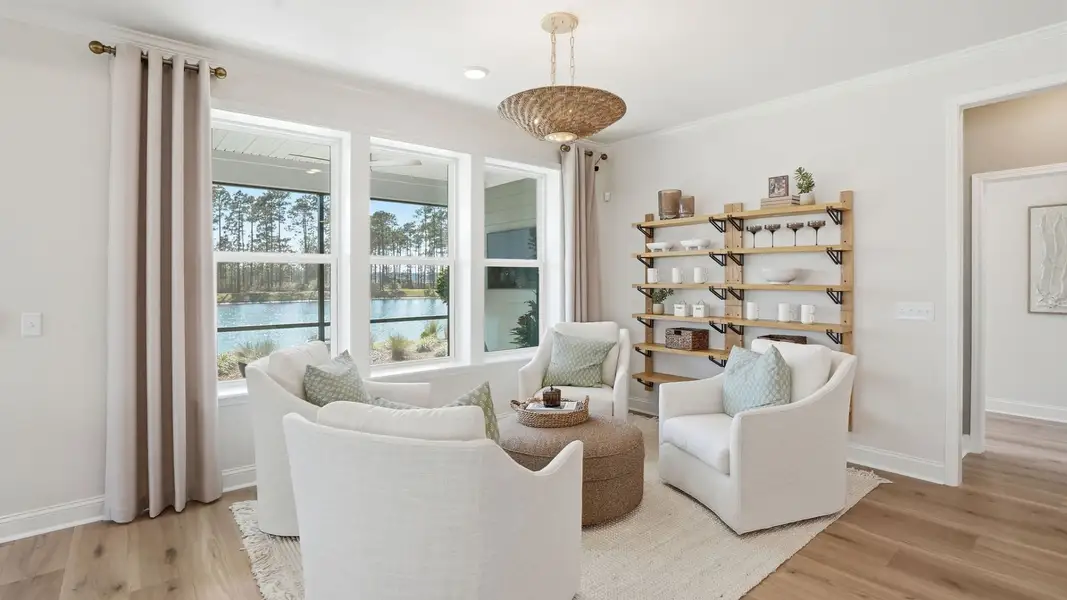 Representative furnished interior of a home built from the Renown by Del Webb in Del Webb Point Hope, Charleston (Image 10). Representative furnished interior of a home built from the Renown by Del Webb in Del Webb Point Hope, Charleston (Image 10).