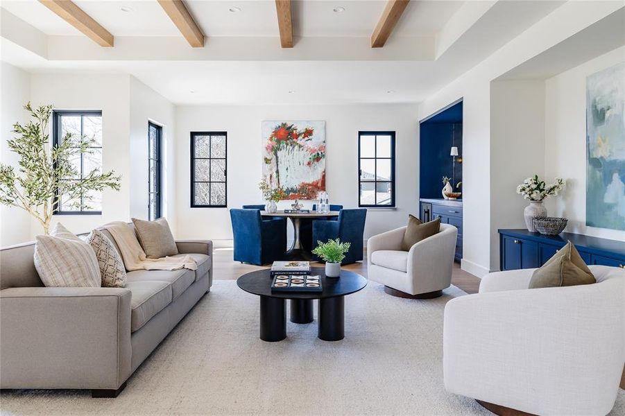 Furnished interior view inside a new home in , Dallas (Image 33).