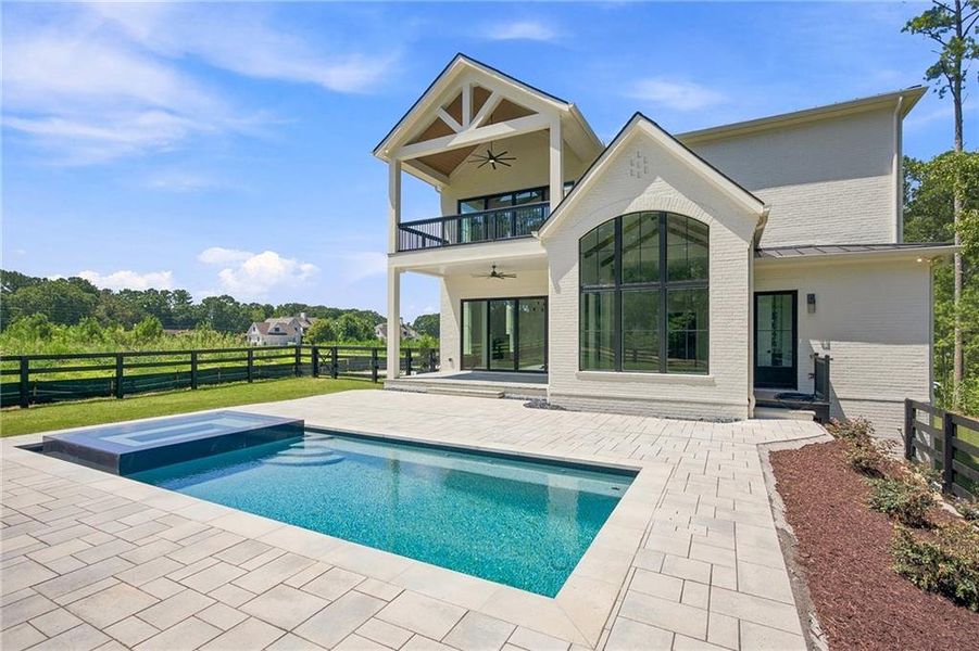 Exterior details and patio area of a home in , Milton (Image 38).