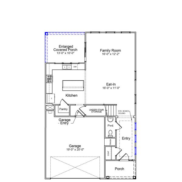 2D floor plan layout of this home in Sweetbrier, Durham, NC (Image 3).