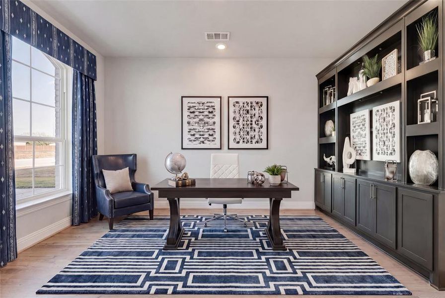 Furnished interior view inside a new home in Park Trails, Forney (Image 11).