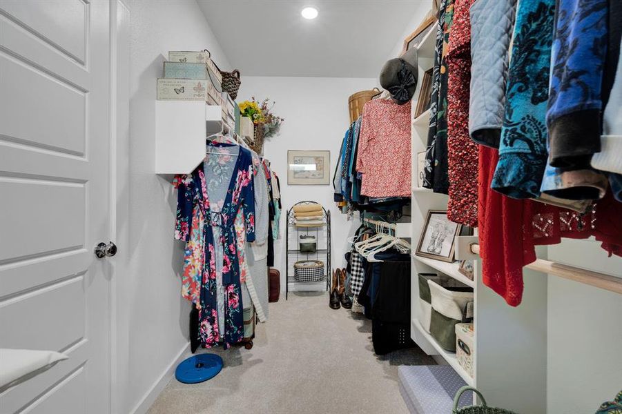 Primary closet