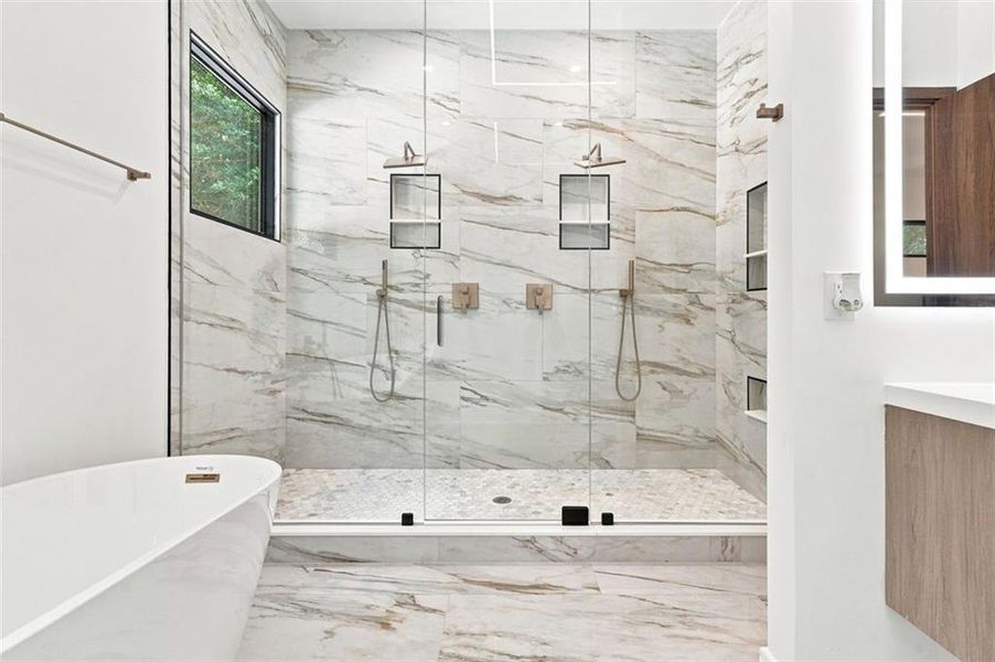 Furnished interior view inside a new home in , Atlanta (Image 10).