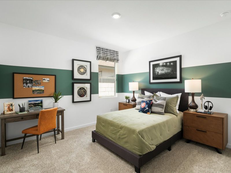 Furnished interior view inside a new home in Rancho Mirage Signature Series, Maricopa (Image 27).
