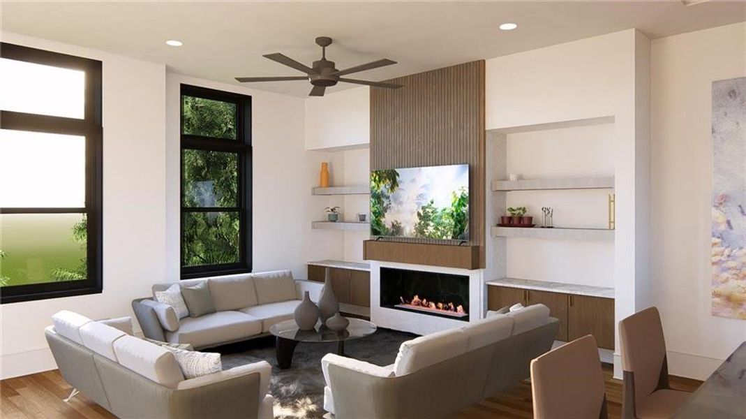 Furnished interior view inside a new home in , Duluth (Image 9).
