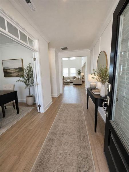 Furnished interior view inside a new home in , Dallas (Image 13).