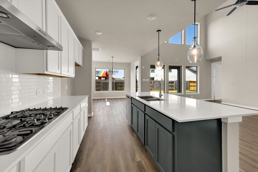 Furnished interior view inside a new home in Sunterra 50s, Katy (Image 9). Furnished interior view inside a new home in Sunterra 50s, Katy (Image 9).