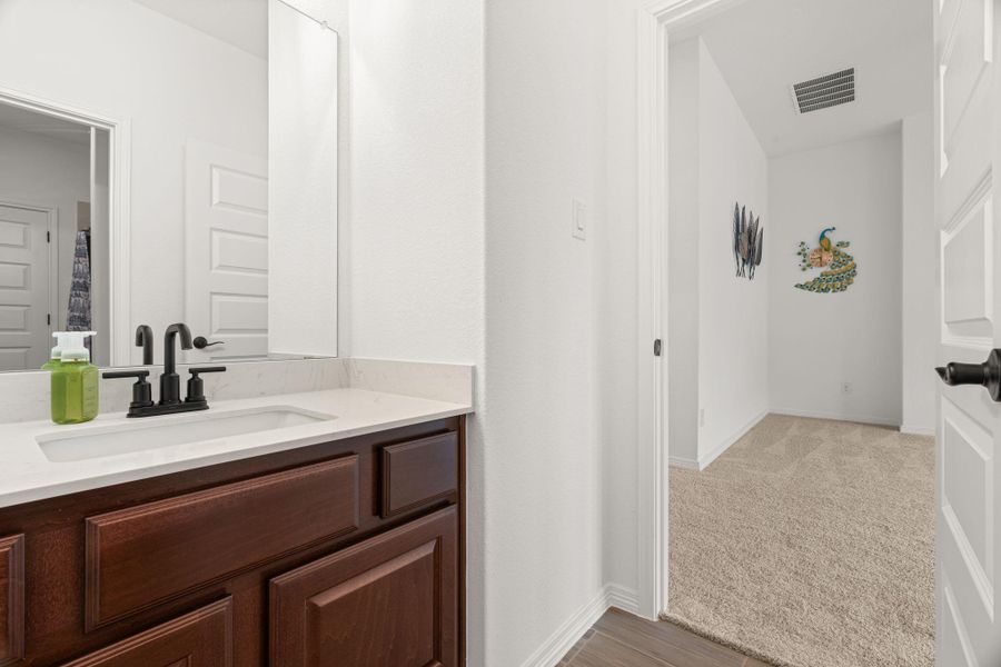 Furnished interior view inside a new home in Santa Rita Ranch, Liberty Hill (Image 34).