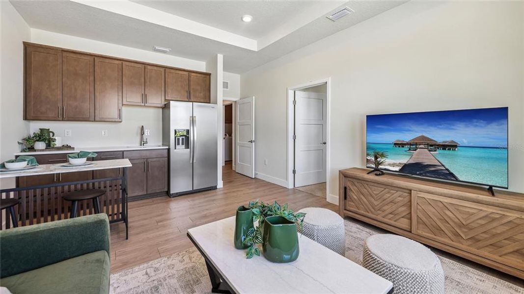 Furnished interior view inside a new home in Buchanan Trails, Newberry (Image 26).
