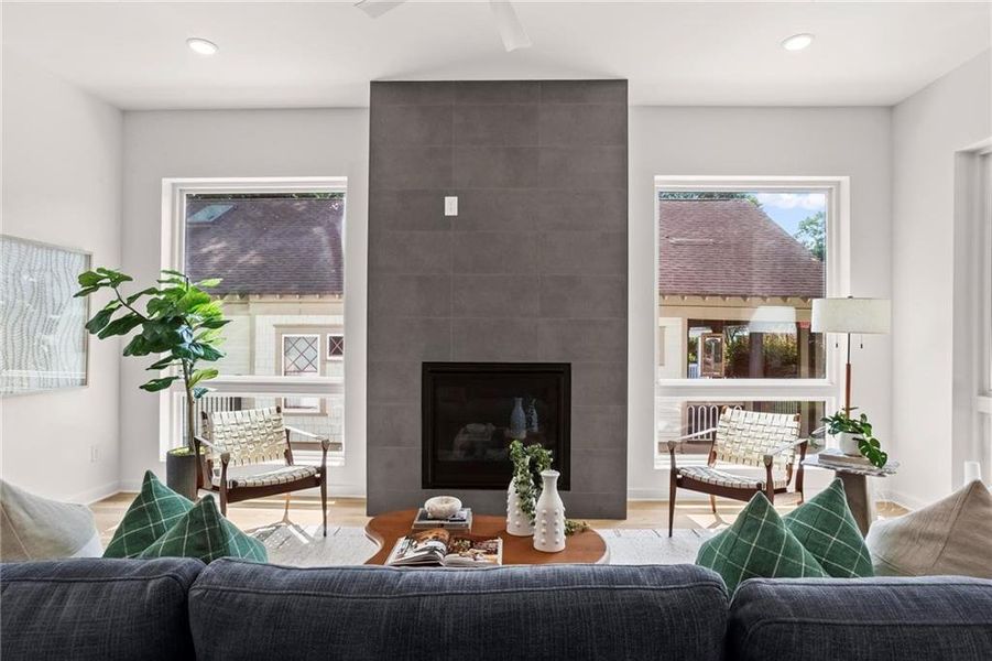 Furnished interior view inside a new home in , Atlanta (Image 6).