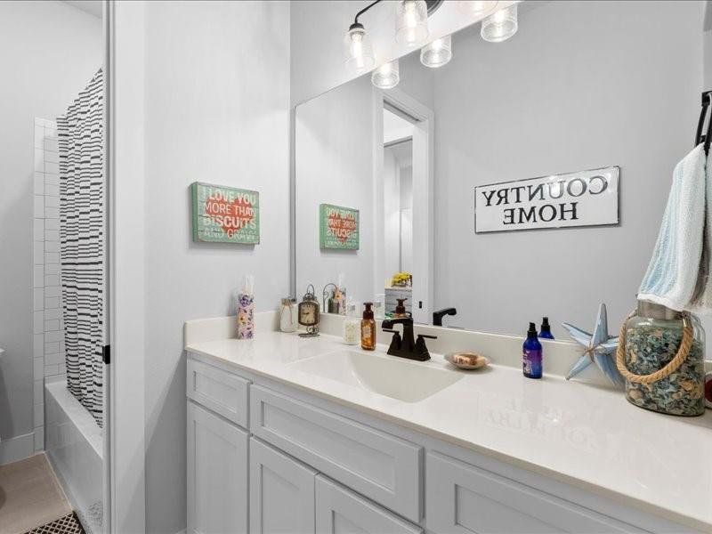 Furnished interior view inside a new home in Canterbury Cove, Forney (Image 14).