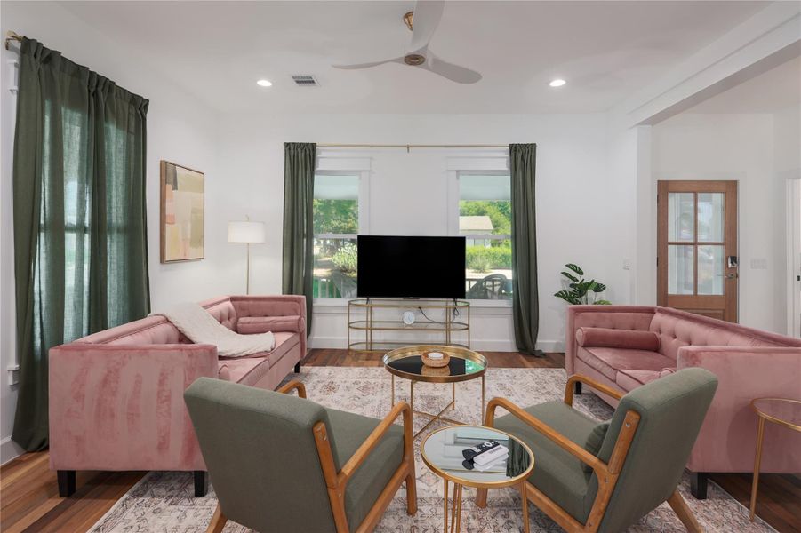 High-end designer furnishings can convey for the right contract. High-end designer furnishings can convey for the right contract.