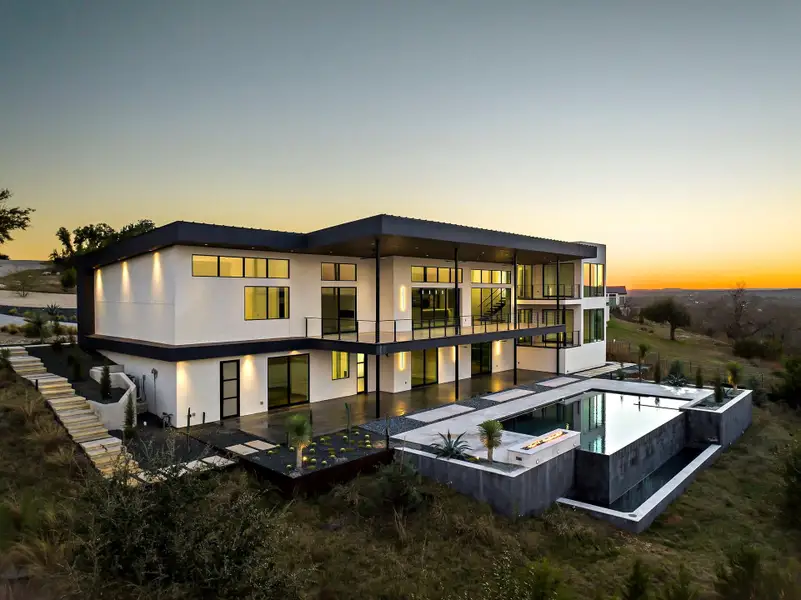 Exterior details and patio area of a home in , Spicewood (Image 3).