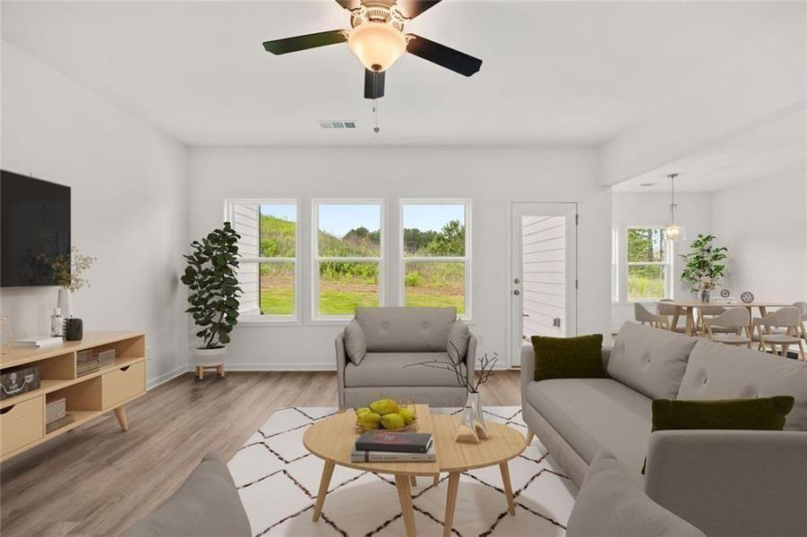 Furnished interior view inside a new home in , Loganville (Image 9).