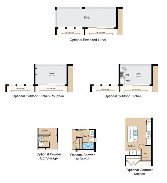 2D floor plan layout of this home in Skye Ranch Community Group Page, Sarasota, FL (Image 7).