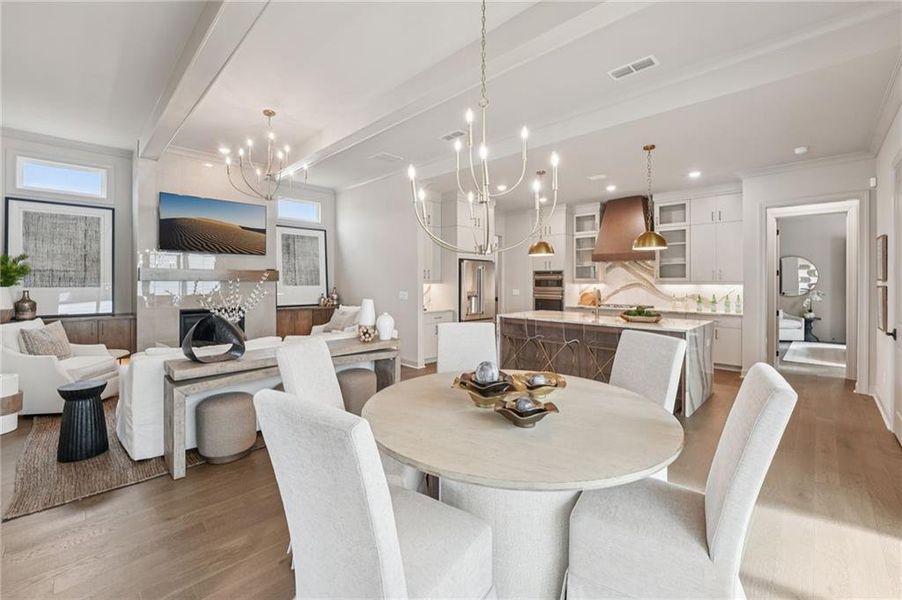 Furnished interior view inside a new home in Promenade at Sawnee Village, Cumming (Image 38).