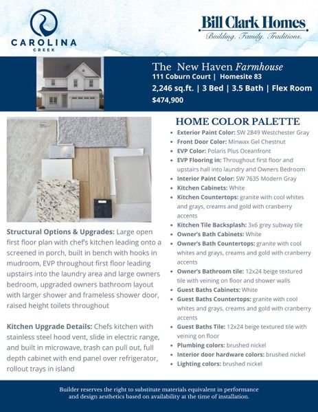 2D floor plan layout of this home in Carolina Creek, Hampstead, NC (Image 24).