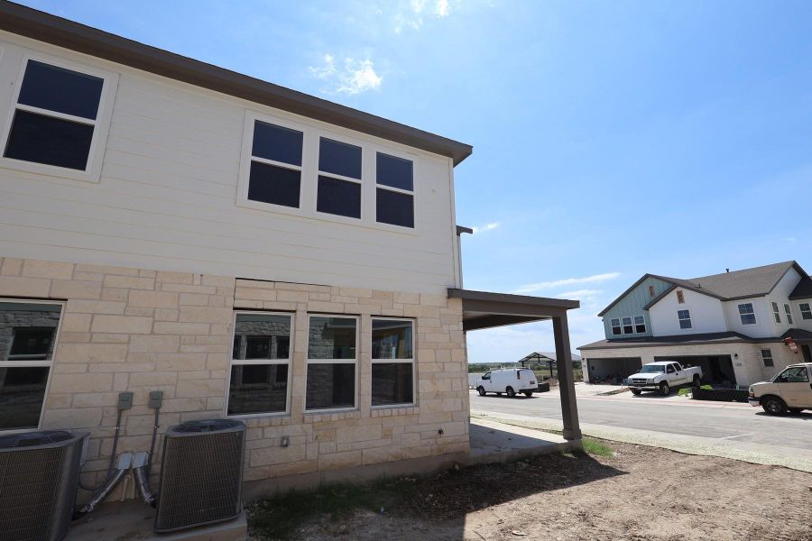 Exterior details and patio area of a home in Union Collection at Park Central, Georgetown (Image 3). Exterior details and patio area of a home in Union Collection at Park Central, Georgetown (Image 3).