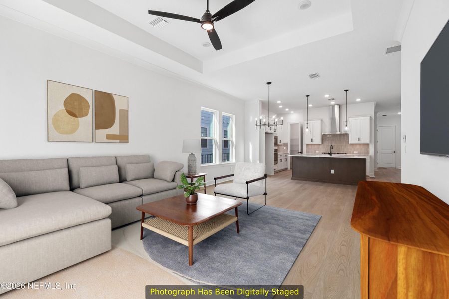 Furnished interior view inside a new home in Reflections 40' Front Load, Ponte Vedra (Image 7).