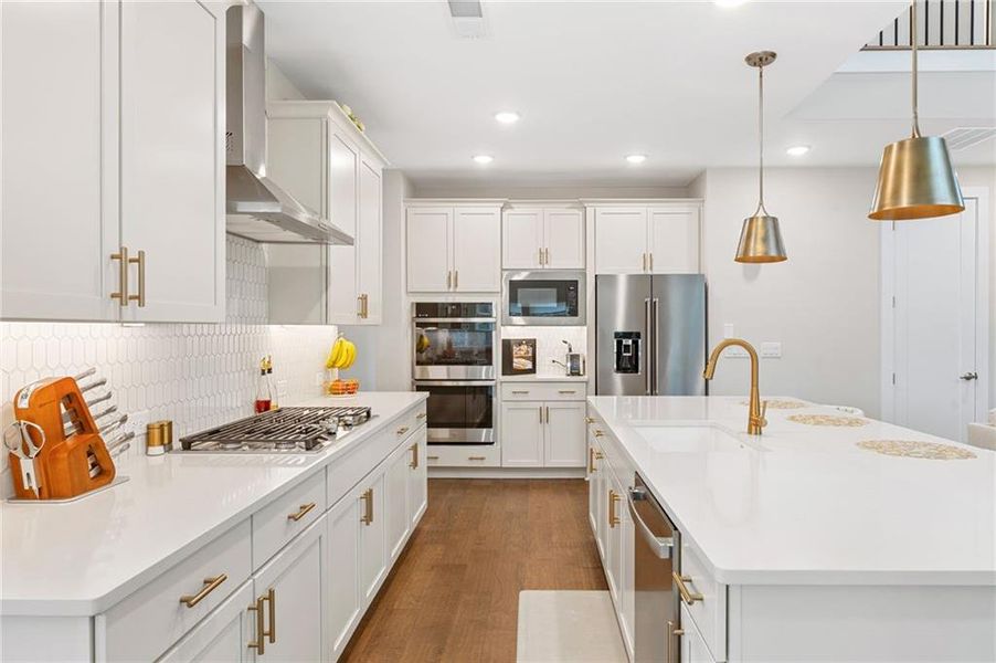 Furnished interior view inside a new home in Settingdown Farms, Cumming (Image 13).