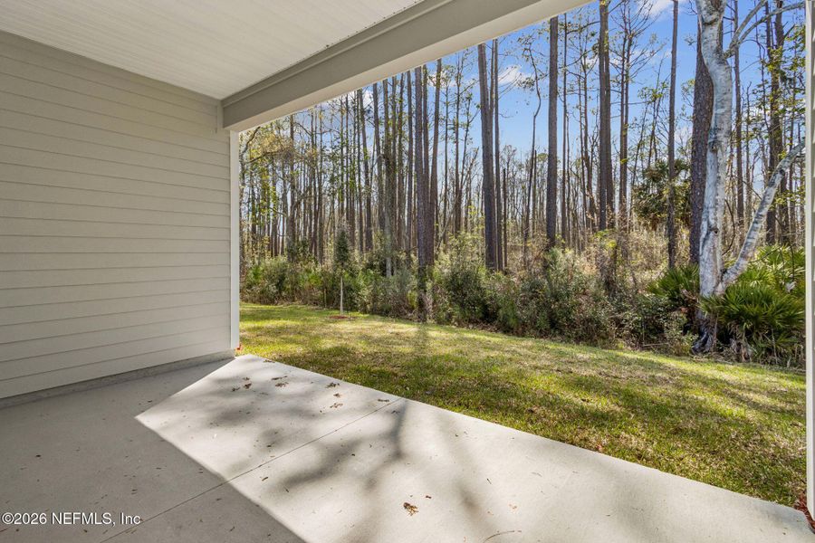 Exterior details and patio area of a home in Sandy Ridge, Yulee (Image 3).