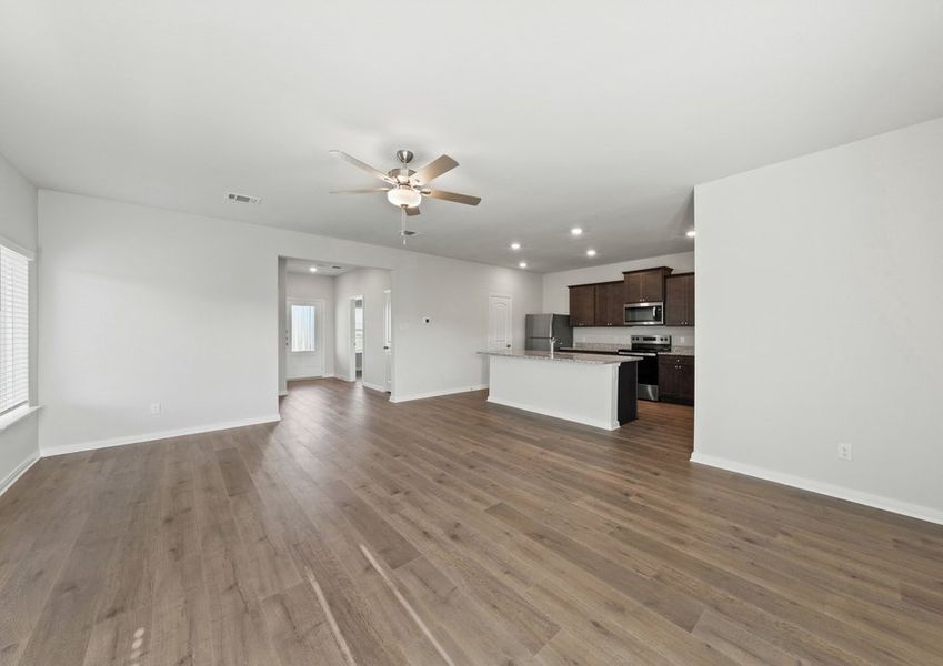 The living room is spacious and has enough space for plenty of furniture. The living room is spacious and has enough space for plenty of furniture.