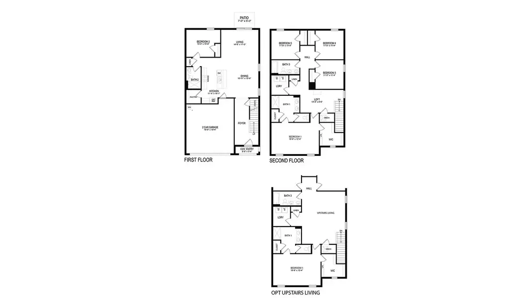 2D floor plan layout of this home in Wynnstone, Davenport, FL (Image 3).