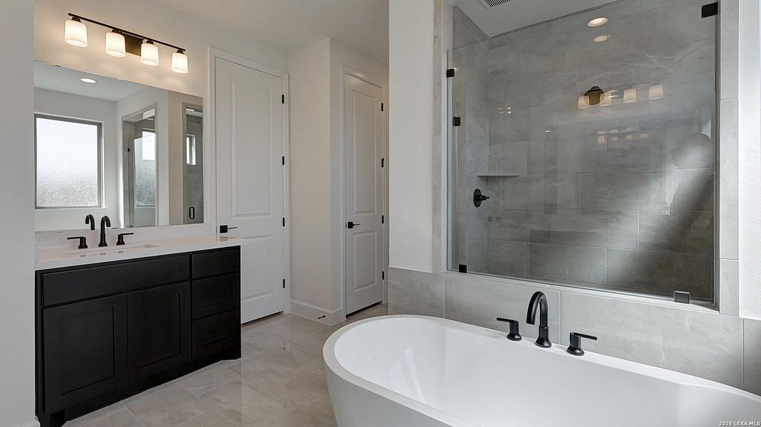 Furnished interior view inside a new home in The Ranches at Creekside, Boerne (Image 10).