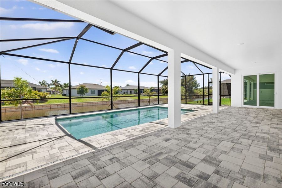 Exterior details and patio area of a home in Cape Coral, Cape Coral (Image 4).