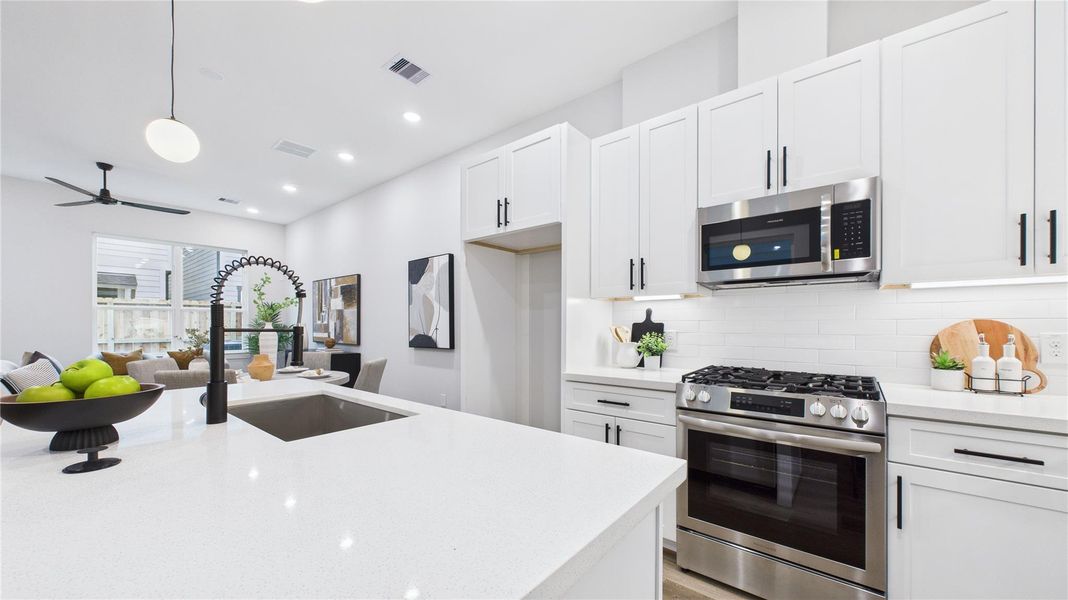 Furnished interior view inside a new home in , Houston (Image 10).