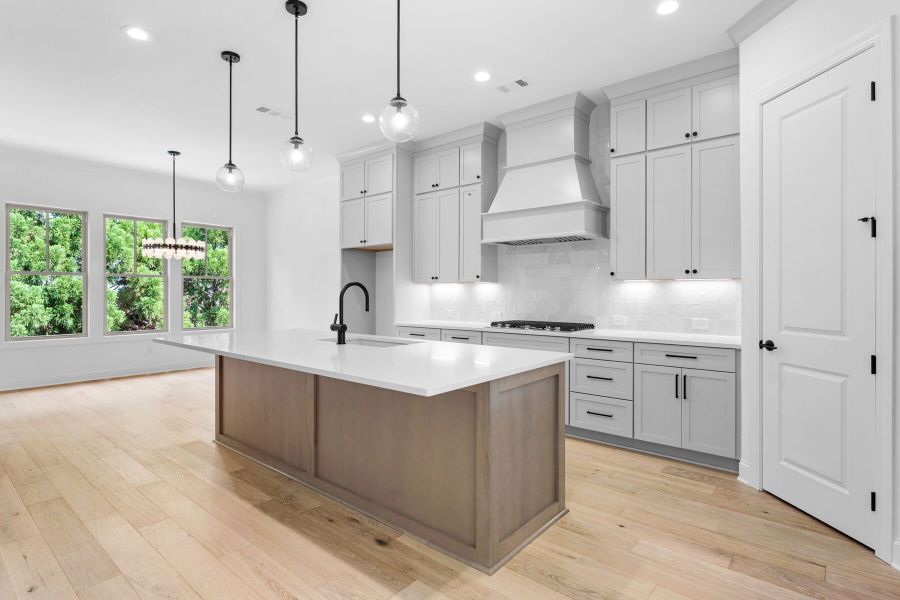 Furnished interior view inside a new home in Overlook at Gin Property, Senoia (Image 3).