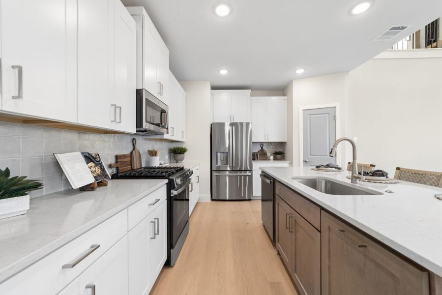 Representative furnished interior of a home built from the Broadway by Landon Homes in Fields - East Village, Frisco (Image 8).