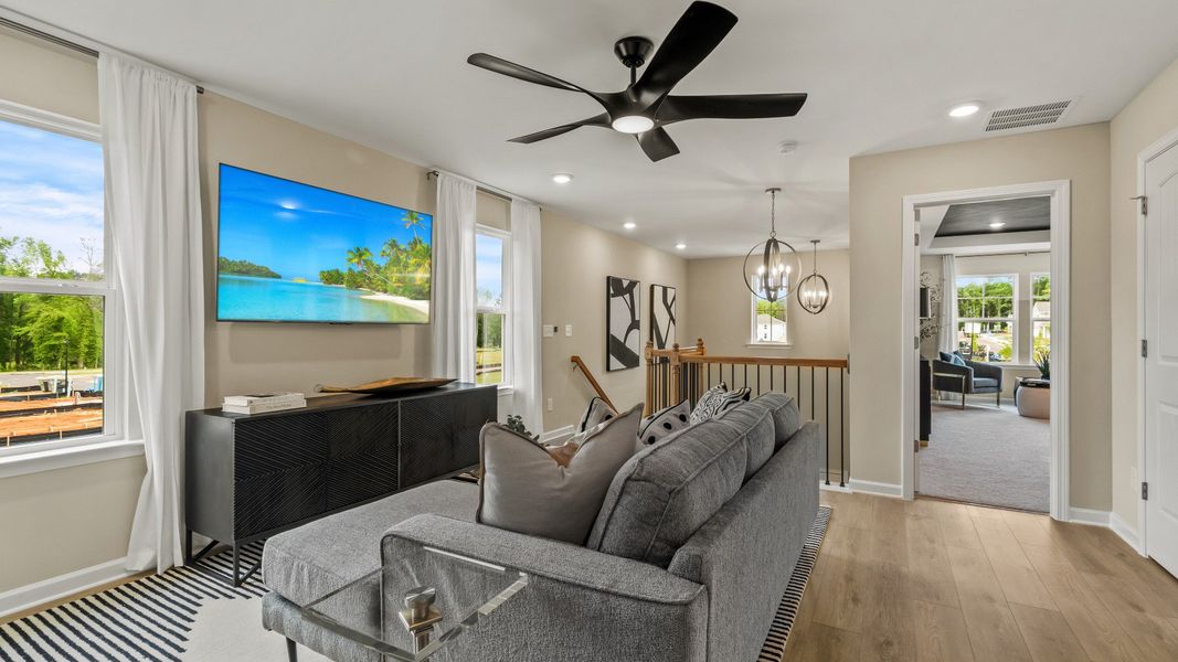 Representative furnished interior of a home built from the Millhaven by DRB Homes in Enclave at Evergreen, Fairburn (Image 22).