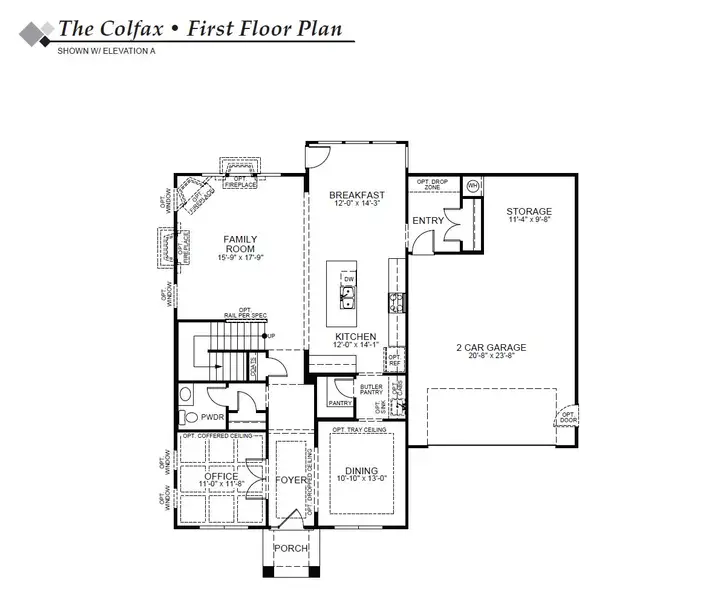 2D floor plan layout of this home in Carrington, Stanley, NC (Image 2).