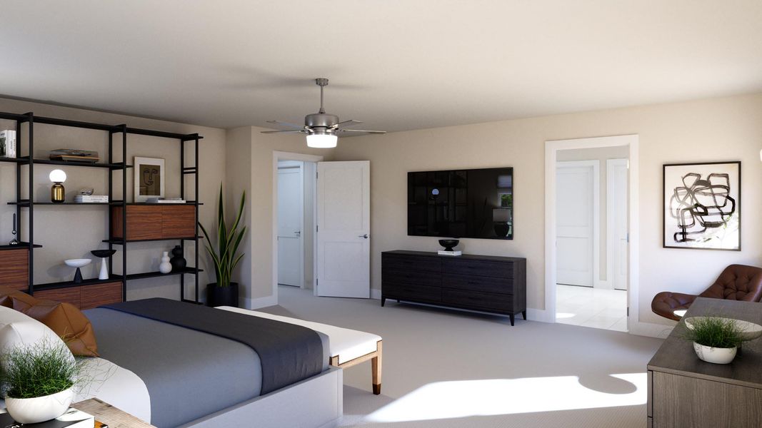 Representative furnished interior of a home built from the Palm by Risewell Homes in Cypress Bluff, Groveland (Image 4).