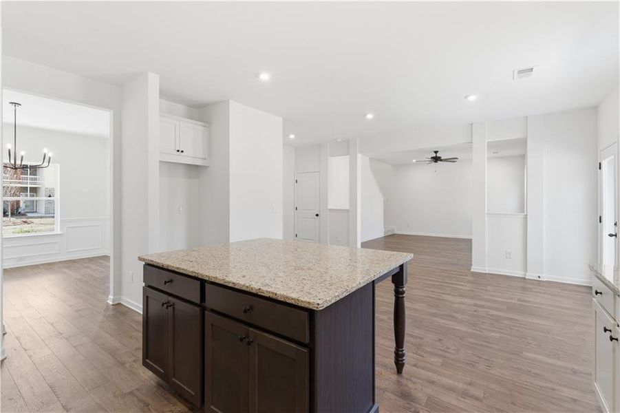 Furnished interior view inside a new home in The Overlook at Factory Shoals, Mableton (Image 10).