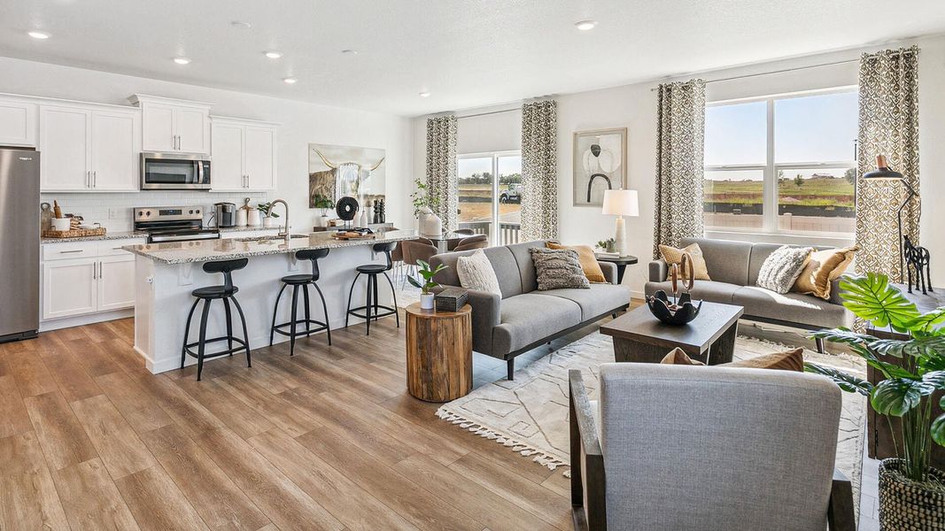 Representative furnished interior of a home built from the Finch by D.R. Horton in The Ridge at Lorson Ranch, Colorado Springs (Image 5).