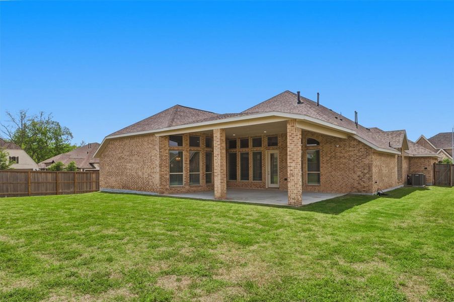 You can add a pool and still have green space to enjoy other backyard activities.