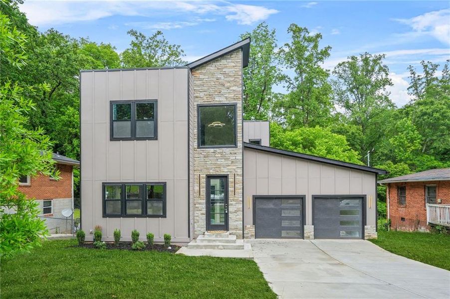 Front exterior of a new home in , Atlanta, GA, highlighting curb appeal (Image 2).