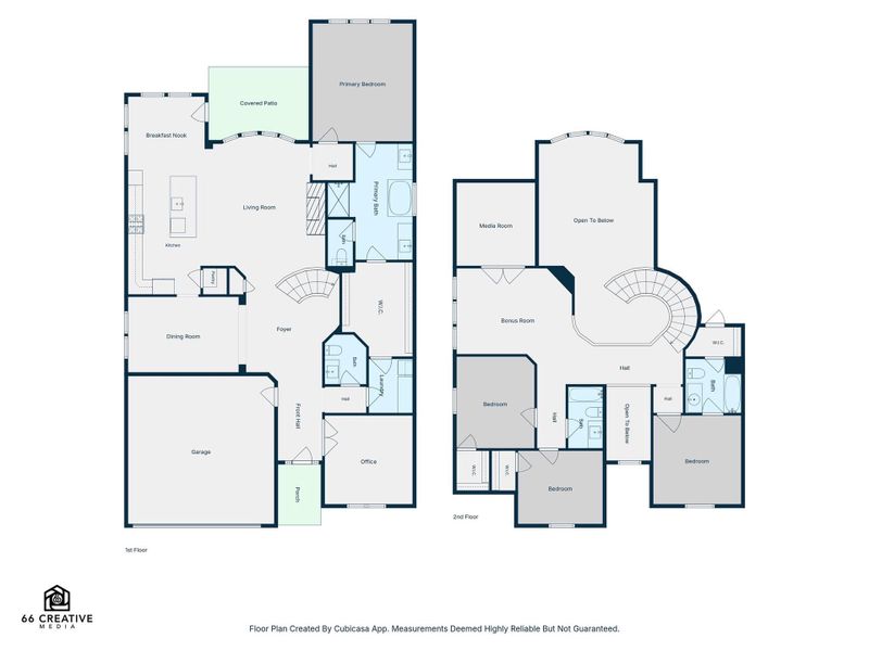 2D floor plan layout of this home in Nolina, Georgetown, TX (Image 5).