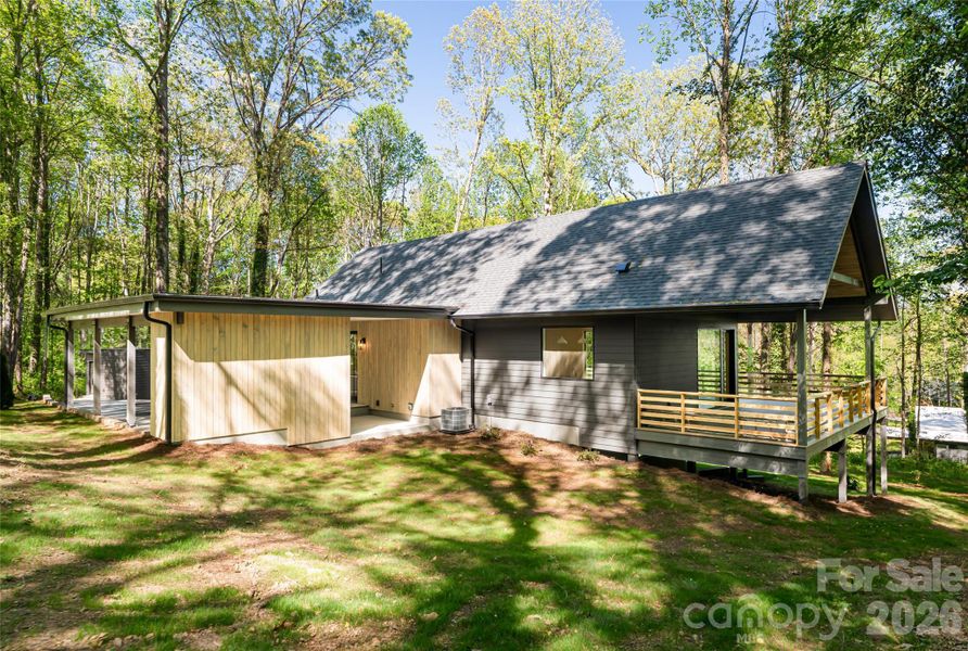 Exterior details and patio area of a home in , Candler (Image 12). Exterior details and patio area of a home in , Candler (Image 12).
