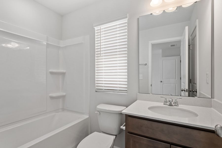 Furnished interior view inside a new home in Renaissance at White Oak, Garner (Image 11). Furnished interior view inside a new home in Renaissance at White Oak, Garner (Image 11).