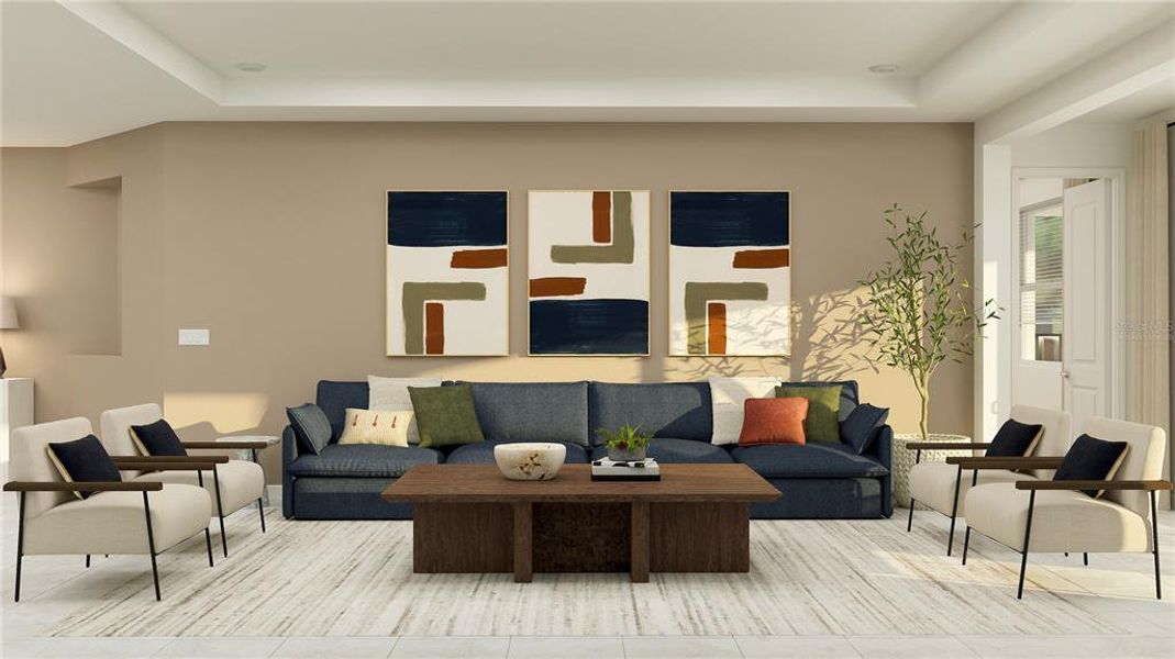 Furnished interior view inside a new home in Bridgewalk, St. Cloud (Image 7).