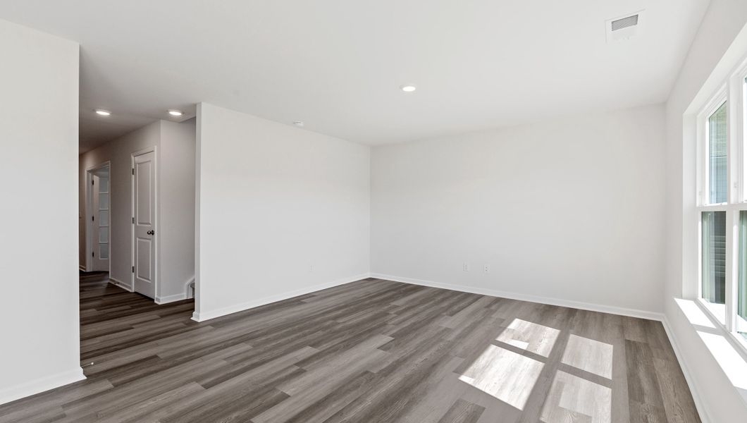 Spacious, unfurnished interior of a new home in Wildbrook Village, Waynesville (Image 15). Spacious, unfurnished interior of a new home in Wildbrook Village, Waynesville (Image 15).