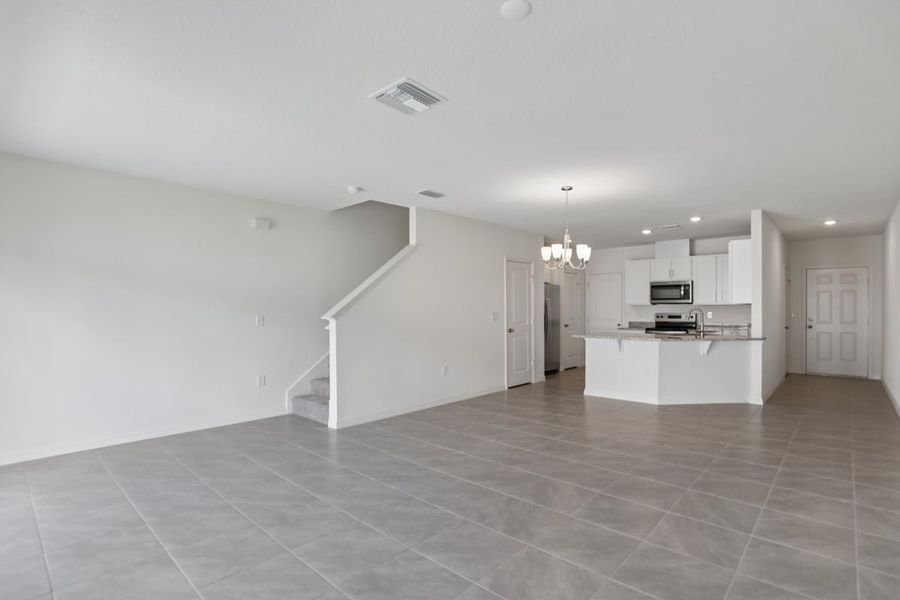 Spacious, unfurnished interior of a new home in Reserve at Forest Lake Townhomes, Lake Wales (Image 11). Spacious, unfurnished interior of a new home in Reserve at Forest Lake Townhomes, Lake Wales (Image 11).