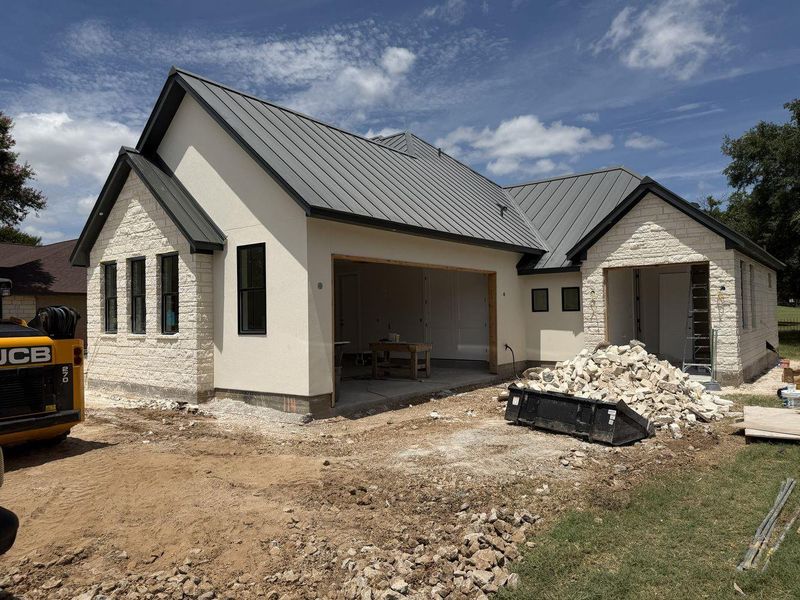 In-progress construction of a new home in , Meadowlakes, TX (Image 4).