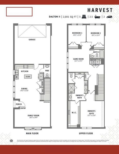 Offering plenty of space to entertain plus an end unit for added privacy, our Dalton II floor plan is a winner!